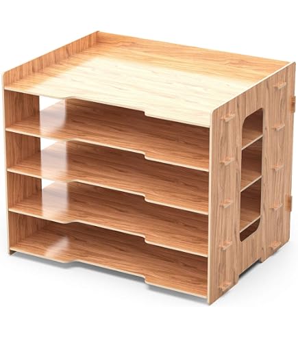 7-Tier Paper Storage Organizer With Pen Holder - Stackable Desktop File Sorter, 13.6x12.2x9.8 Inches - View #12
