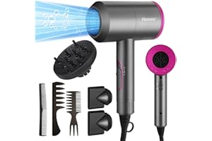 ‎FLINTRONIC Flintronic Föhn, Fön, 2000W Föhn Ionen Haartrockner AC Motor, 4-in-1 Haarfön, Reisefön Hair Dryer mit 1 Diffusor & 2 Konzentrator-Düse | 2 Heiz & 3 Geschwindigkeitsstufen