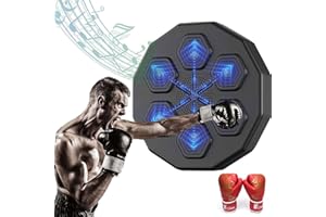 QYBFMSM Musical Boxing Machine Inteligente Bluetooth Maquina Boxeo Musical Montado en la Pared Máquina de Boxeo Musical Recargable Boxing Training Music Boxing Machine