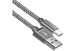 BRAND-TECH Micro USB Cable, Android Charger Cable. Fast Charging Cable Nylon Braided Lead for Samsung Galaxy S7 Edge S6 S5 J7 J6 J5 J3 Note 5 A6 A10, Huawei Y7 Y6, Kindle, Xbox, PS4 (1 Meter)