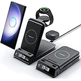 SwanScout trådlös laddningsstation för Samsung, bärbar 3 i 1 trådlös laddare för Samsung S23 Ultra/S22/S21/S20/Note 20, Samsu