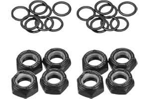 PATIKIL Skateboard Blocco Dadi Set, Skateboard Camion ASSE Rondelle Distanziale Ferramenta Kit Riparazione per Long Board Cruiser