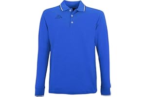 Kappa Polo Uomo Manica Lunga in Cotone Piquet 100% Cotone - 200 gr.