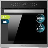Cecotec Bolero Hexa P506000 Edge A+ Pyrolytic Integrated Oven 60 cm 3400 W, 81 L Capacity, 11 Functions with Airfryer Master,
