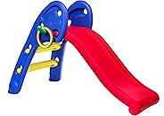 eHomeKart Garden Slide for Kids - Cute Foldable Beginners Slider - with Ring Hoopla - for Boys and Girls - Perfect Slides / T
