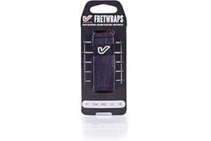 Gruv Gear FretWraps Wood 'Ebony' String Muter 1-Pack, Medium, Ebony Wood