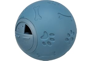 TRIXIE Snackboll för hundar, 3490, plast, petrol, 11 cm, justerbar öppning