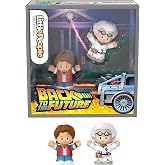 Film hayranları i&ccedil;in Little People Collector Geleceğe D&ouml;n&uuml;ş &ouml;zel seri seti, sergilenmeye uygun paket i&ccedil;inde 2 fig&uuml;r, JFD74