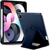 Babilden iPad Tablet İle Uyumlu Kılıf L&uuml;ks Kadife İ&ccedil; Kaplamalı Suni Deri Mıknatıslı Standlı Tablet Arka Kapak (Lacivert, iPad