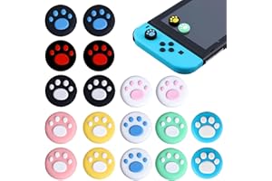 RIENAN 18 Stück Joystick Kappen Kompatibel mit Switch,Joystick Kappen Kompatibel mit Nintendo Switch,Katzenkrallen Joystick Kappen,Verbessern Sie Das Spielerlebnis und Schützen Sie Den Rocker