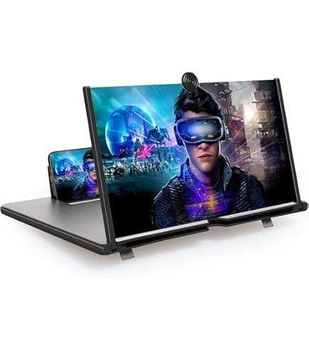 Amplificatore Schermo Telefono 10 Pollici - Lente D'Ingrandimento HD, Supporto Regolabile, Per Film E Giochi - Foto 3