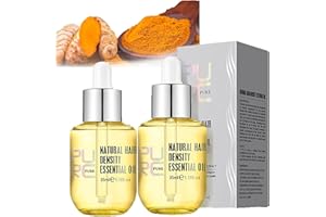 WESHASO Pure Natural Hair Density Essential Oil, Hair Regrowth Essential Oil, Natural Hair Regrowth Serum for Women, Purc Hair Growth Essential Oil, Prevent Hair Loss Oil Scalp Treatments (2PCS)