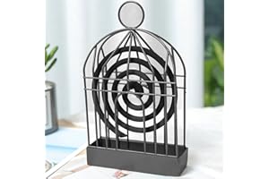 QUNKUN Mückenspirale Metall Halter, Mücken Spirale, Moskito Spulenhalter, Metall Räucherspiralen Halter, Mosquito Coil Holder, Vogelkäfig Mückenspirale Halter für Zuhause, Einkaufszentrum, Badezimmer