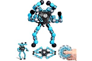 SERDA-RUN NEW Transformable Sensory Fidget Spinner Toy, Funny DIY Spin Top Hand Finger Spinner Creative Fingertip Mechanical Gyro for Kids Adults, All Ages