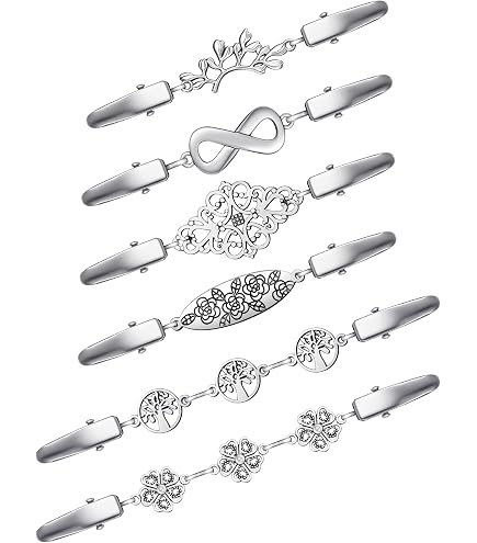 4 Clip In Lega Per Cardigan E Vestiti - Ferma Sciarpe E Vita, Eleganti E Facili Da Usare