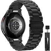 Rongep Samsung ile Uyumlu Yeni Nesil Bağlantı Bakla Model 20mm &Ccedil;elik Kordon Galaxy Watch 7/6/5/4 Serisi i&ccedil;in Galaxy Watch 7 K