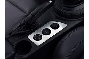 AUTOCOVR Couverture Intérieur en Acier pour Peugeot.RCZ | 1 Pièce Bouton Décoratif Inox Brossé Tuning RCZ Accessoires