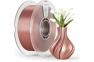 ‎KEXCELLED kexcelled PLA Silk Seide Filament 1,75 mm, Shiny Gloss 3D Drucker Filament, Maßgenauigkeit +/- 0,03 mm, 1 kg Spule (2,2 lbs), Seidige Oberfläche, Ordentliche Wicklung, Pinky Kupfer