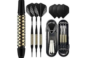 Trecynd Dardos con punta de plástico para diana electrónica, dardos blandos con 18 gramos de dardos profesionales
