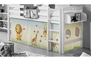 TiCAA Motiv Vorhangstoffe für Hochbetten