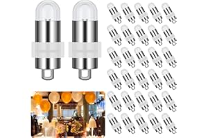 CALDARAX 30 sztuk mini lampek LED do balonów, ciepła biel, oświetlenie LED do papierowych lampionów, wodoodporne, żarówki LED balonowe, na zewnątrz wewnątrz na ślub, urodziny, imprezę, Boże Narodzenie