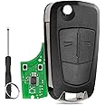 2 Buttons For Corsa Key Fob Corsa Remote Key Fob Replacement For Vauxhall Corsa D Key Meriva B Key Delphi system PCF7941Chip