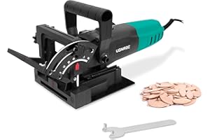 VONROC Fraiseuse Lamello Multifonction VONROC BG501AC - Affûteuse de Table Compacte 900W avec Contrôleur de Vitesse, Lame 100mm, Arbre Flexible et Accessoires Inclus