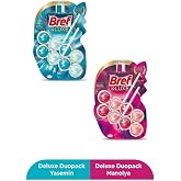 Bref WC Deluxe Duopack Katı Tuvalet Bloğu 3 Manolya + 2 Yasemin, 5 x 2'li Paket