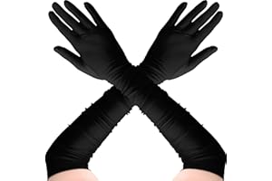 REDSTAR Long Satin Elbow Length Opera Gloves for Women - Ladies Long Evening Gloves Fancy Dress for Prom Accessories, Bridal Fancy Dress - 1920s Accessories for Women Flapper Costume