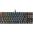 Glorious Gaming GMMK TKL (85%) - Mechanical Gaming Keyboard, Gateron Brown Switches (Tactile), Doubleshot Caps, Per Key RGB, Hotswap & Customisable, TKL Design, American QWERTY Layout - Black