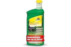 Neudorff CleanLawn Moss Control for Lawns Concentrate – Effective Moss Control for Lawns with fast visible results. Concentrate for up to 60 m², 1 litre