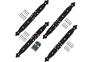 KOTARBAU® Charnière de chantier x 4 | Charniere Porte Lourde | Charnières de Portes | Charnière Porte Lourde | Charniere Portail 150 x 200 x 35 mm en acier galvanisé