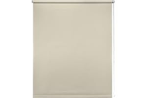 Thermal Blackout Blinds, Natural 115cm (45.27""), 165cm Drop - Blackout Roller Blinds For Inside and Outside Recess Fitting - Window Blinds of Multiple Colours and Sizes by New Edge Blinds