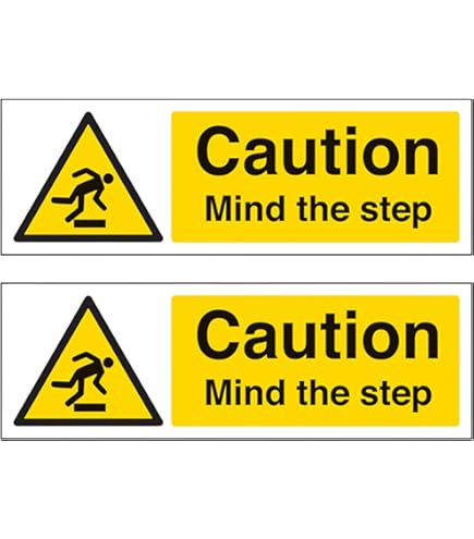 6 Pezzi Adesivi Segnali Di Sicurezza Rotondi No Step Here Decalcomanie - Foto 8