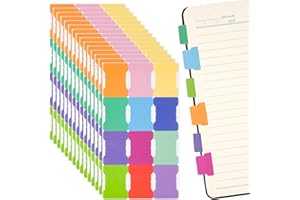 HOPTON Index Tabs, Selbstklebend Page Marker, Book Tabs, Haftnotizen Klebezettel, Sticky Notes, Seitenmarker Pastell, Kleberegisterkarten, Index Marker for Register Bürobedarf Notizbücher Bibelregister