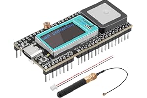 PETARMS Wireless Tracker Integrated UC6580 SX1262 863 928MHz LoRa WiFi Bluetooth, Support GPS GLONASS Galileo, ESP32 Development Board with LCD Display for Arduino Intelligent Scene