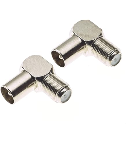 Antenna Cavo Adattatore Angolare IEC A Coassiale (10 Pezzi) - Spina Angolata Per Cavi TV, Antenna, Bianco Antenna Base Cb - Foto 7