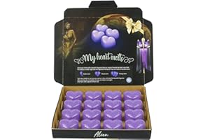 SPOTLESS LEOPARD Alien Wax Melts: 16 x 5g Heart Shaped Wax Melts Scented & Inspired by Alien Perfume in a Presentation Gift Box, Cruelty Free, Candle Alternative