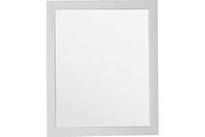 King Collection S1710943 Specchio da Parete con Cornice, Bianco