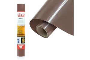 Siser® EasyWeed® Chocolat, 30 cm x 1 m, Film thermocollant à transfert thermique pour personnaliser les textiles, loisirs créatifs, certifié VeganOk et Oeko-Tex Standard 100 classe I