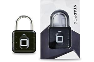 STAR BOX - Cadenas à Empreinte Digitale Verrouillage Intelligent Sans Clé, Haute Sécurité pour Valises, Casiers, Vélos, et Portes