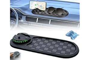 GUO-SWY Multifunction Car Anti-Slip Mat Auto Universal Phone Holder,Antirutschmatte Auto Universal Handyhalterung Auto,Antirutschmatte Auto Accessoires, Silikon-Matte Telefonpad,Handy Halter für Auto (1/Set)