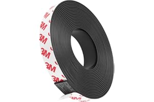Flintronic Magnetband Selbstklebend, 2M Magnetstreifen für Fliegengitter und Moskitonetze, Ferroband Magnetband mit Starker Kleber, Fliegengitter Magnet Zuschneidbar für Küche, Schule, Büro