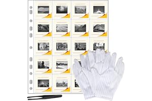 ETONE 50x Archive Negative Sheets 35mm 135 Film Acid-free Storage Pages Sleeves Slide Film Negative (50x135)