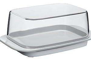 Mepal - Beurrier - pour 250 gr de beurre - couvercle transparent - rentre parfaitement dans la porte du réfrigérateur - convient au lave-vaisselle - nouvelle édition