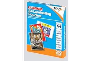 RYMAN Tiger A4 laminating pouches 250 microns pack of 100