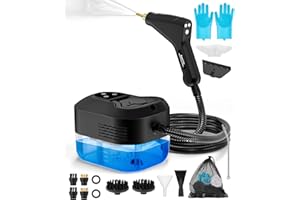 ‎PAHTTO PAHTTO Dampfreiniger multifunktional, Hochtemperatur-Reinigungsmaschine für Haushalt, mit LCD-Display und Verbrühschutzgriff, Wassermengeneinstellbar, geeignet für die Reinigung von Haus und Auto