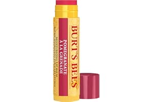 Burt's Bees 100 procent naturligt tonat läppbalsam, granatäpple, med bivax och fruktextrakt, 1 penna
