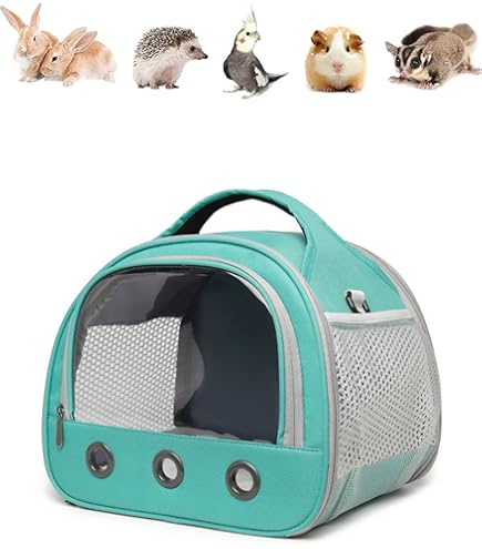 Trasportino Per Animali Piccoli - Per Criceti, Conigli, Porcellini D'India, Grigio, Resistente - Foto 6