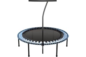 ‎BELLICON bellicon Plus Fitness Trampolin 125 cm mit stabilen Schraubbeinen, Haltestange und Gummiseilringfederung bis 200kg (viele Farben zur Auswahl)